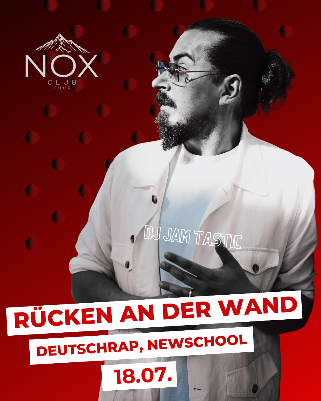 RÜCKEN AN DER WAND im NOX Club Chur